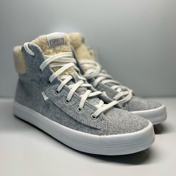 Keds Women's Kickstart Hi TRX Den/Shrl Sneaker Wool WF63654 (CN) - Picture 1 of 9